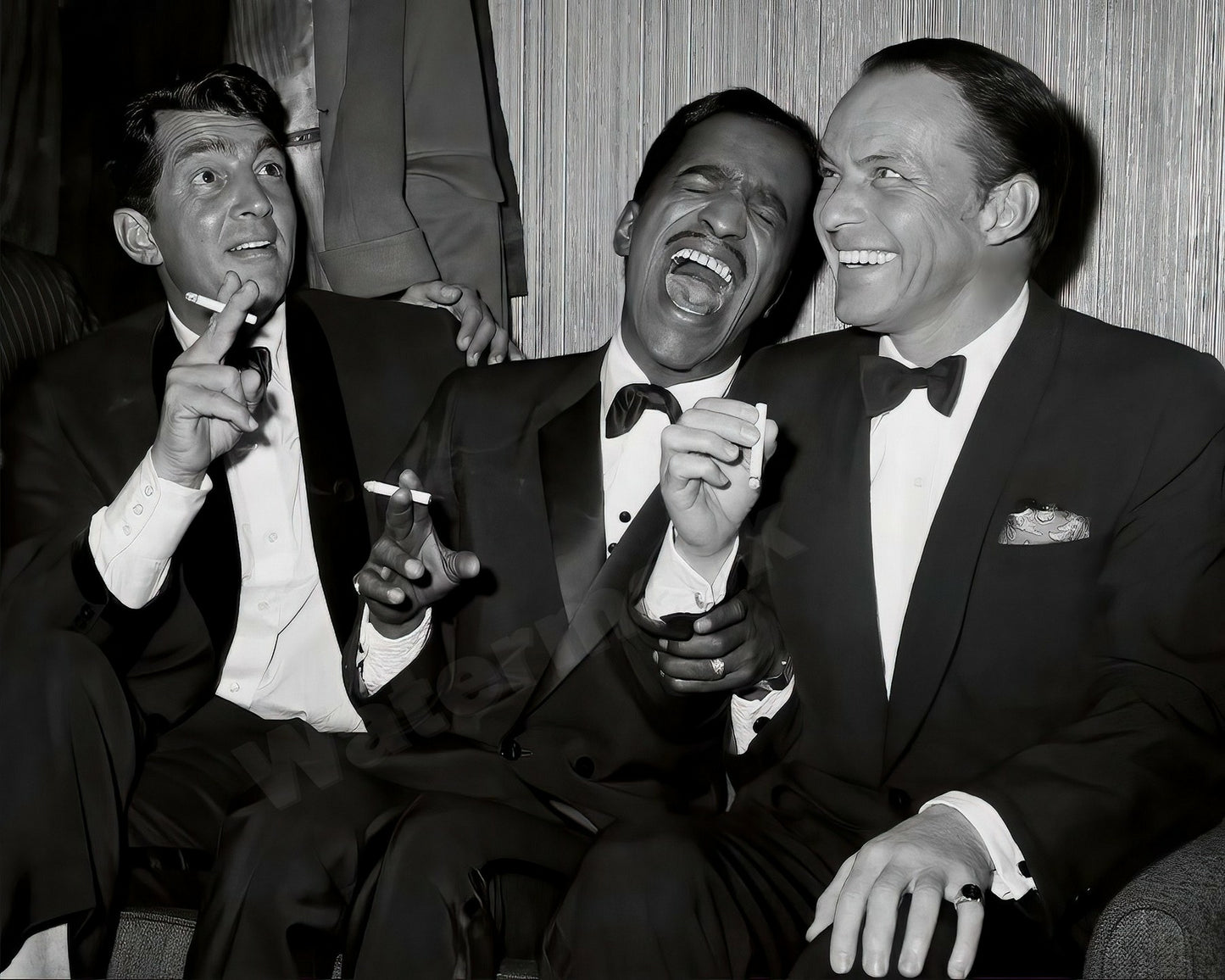The Rat Pack B&W Photo - Celebrity Actors