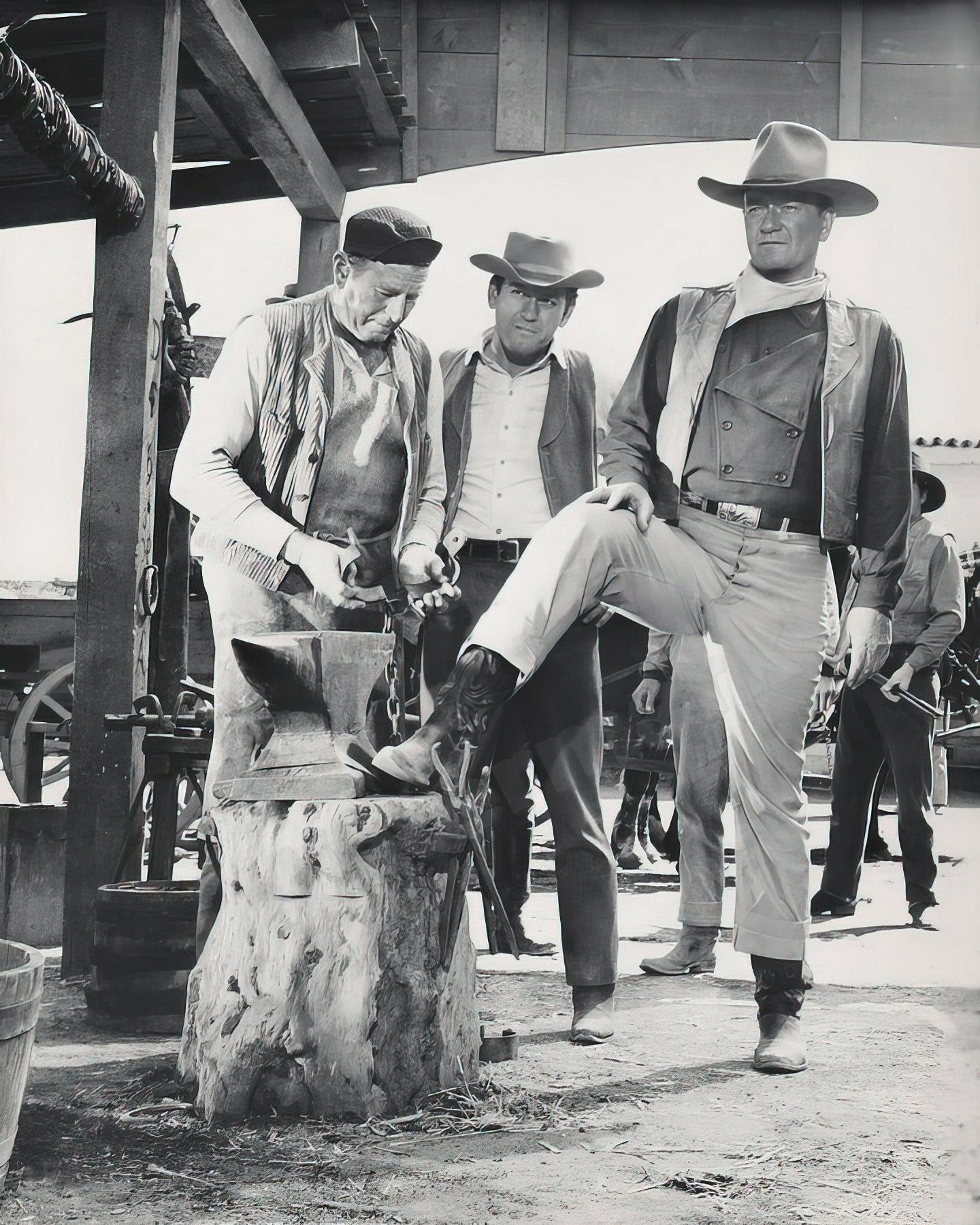 John Wayne The Duke B&W Photo - Celebrity Actors