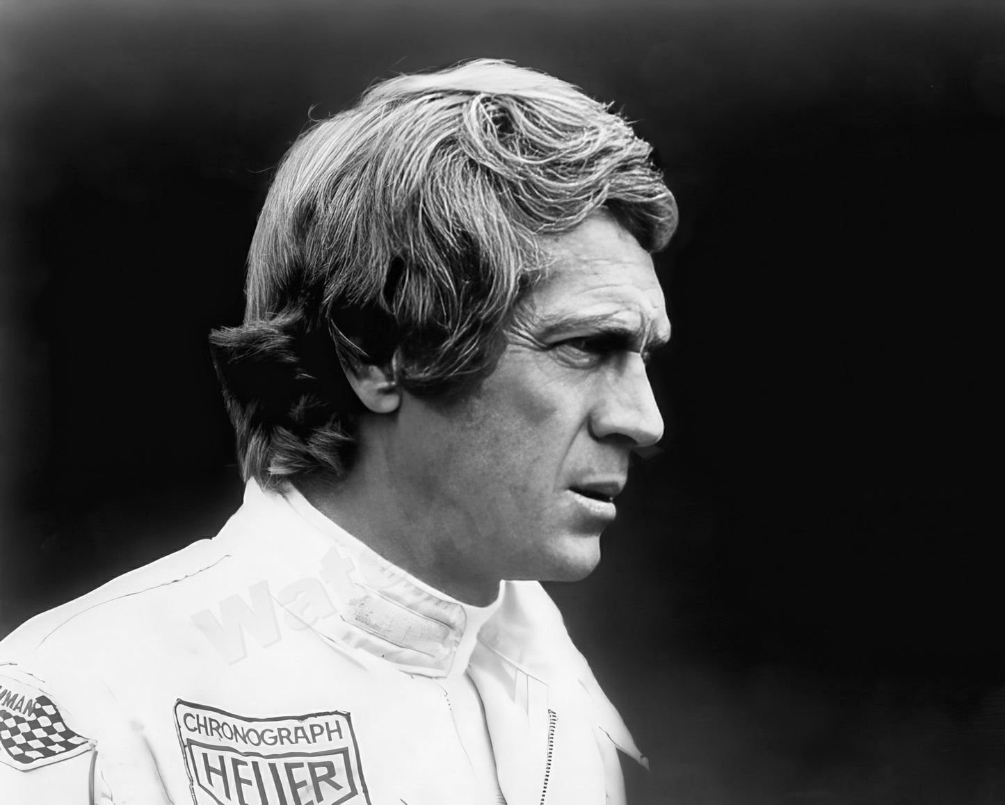 Steve Mcqueen Le Mans B&W Photo - Celebrity Actors
