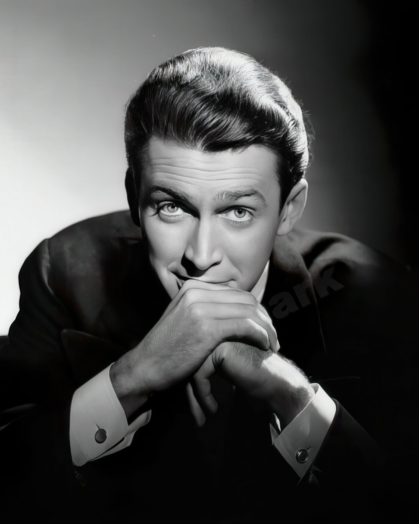 Jimmy Stewart c. late 1930's studio portrait B&W Photo - Celebrity Actors