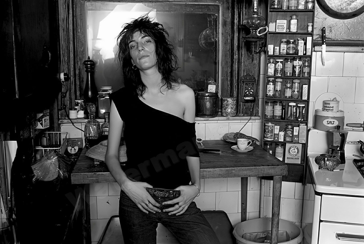 Patti Smith B&W Photo - Celebrity Musician