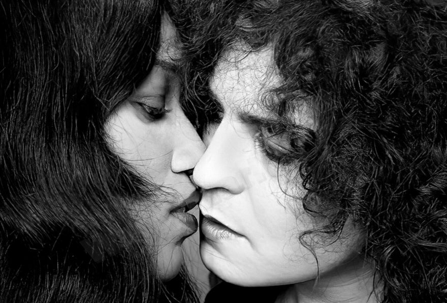 Marc Bolan and Gloria Jones B&W Photo - Celebrity Musicians
