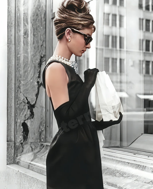 Audrey Hepburn Breakfast At Tiffany's Vintage Photo - Celebrity Actresses