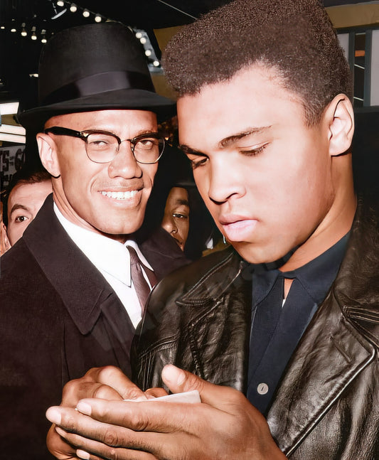 Malcolm X And Muhammad Ali Candid Photo - Celebrity Personality