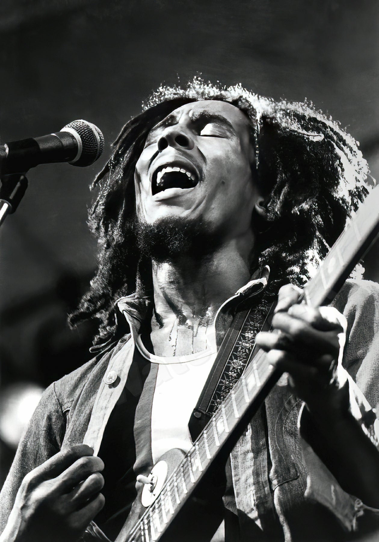 Bob Marley B&W Photo - Celebrity Musicians