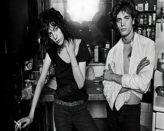 Patti Smith and Robert Mapplethorpe B&W Photo - Celebrity Personality