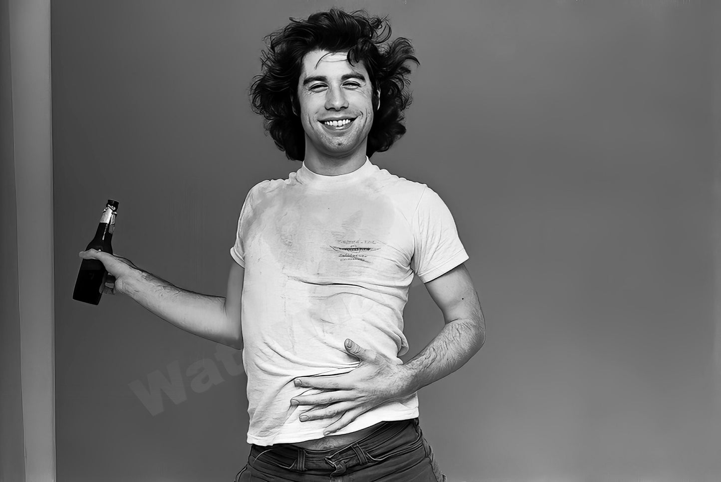 John Travolta B&W Photo - Celebrity Actors
