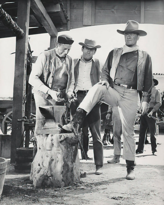 John Wayne The Duke B&W Photo - Celebrity Actors