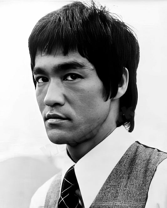 Bruce Lee B&W Photo - Celebrity Actor