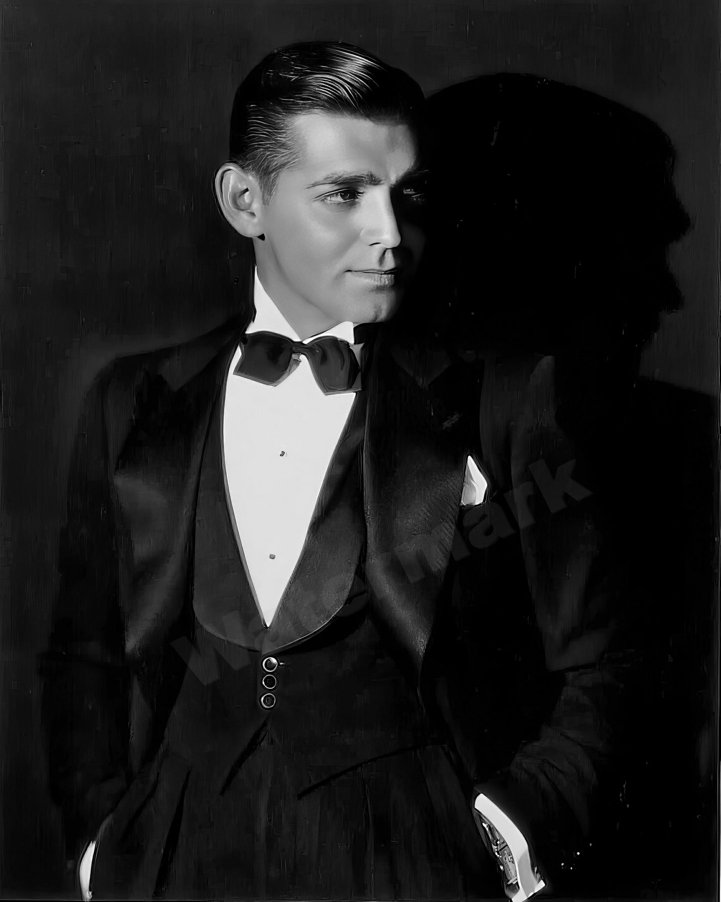 Clark Gable publicity photo c. 1931 B&W Photo - Celebrity Actors