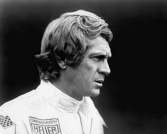 Steve Mcqueen Le Mans B&W Photo - Celebrity Actors