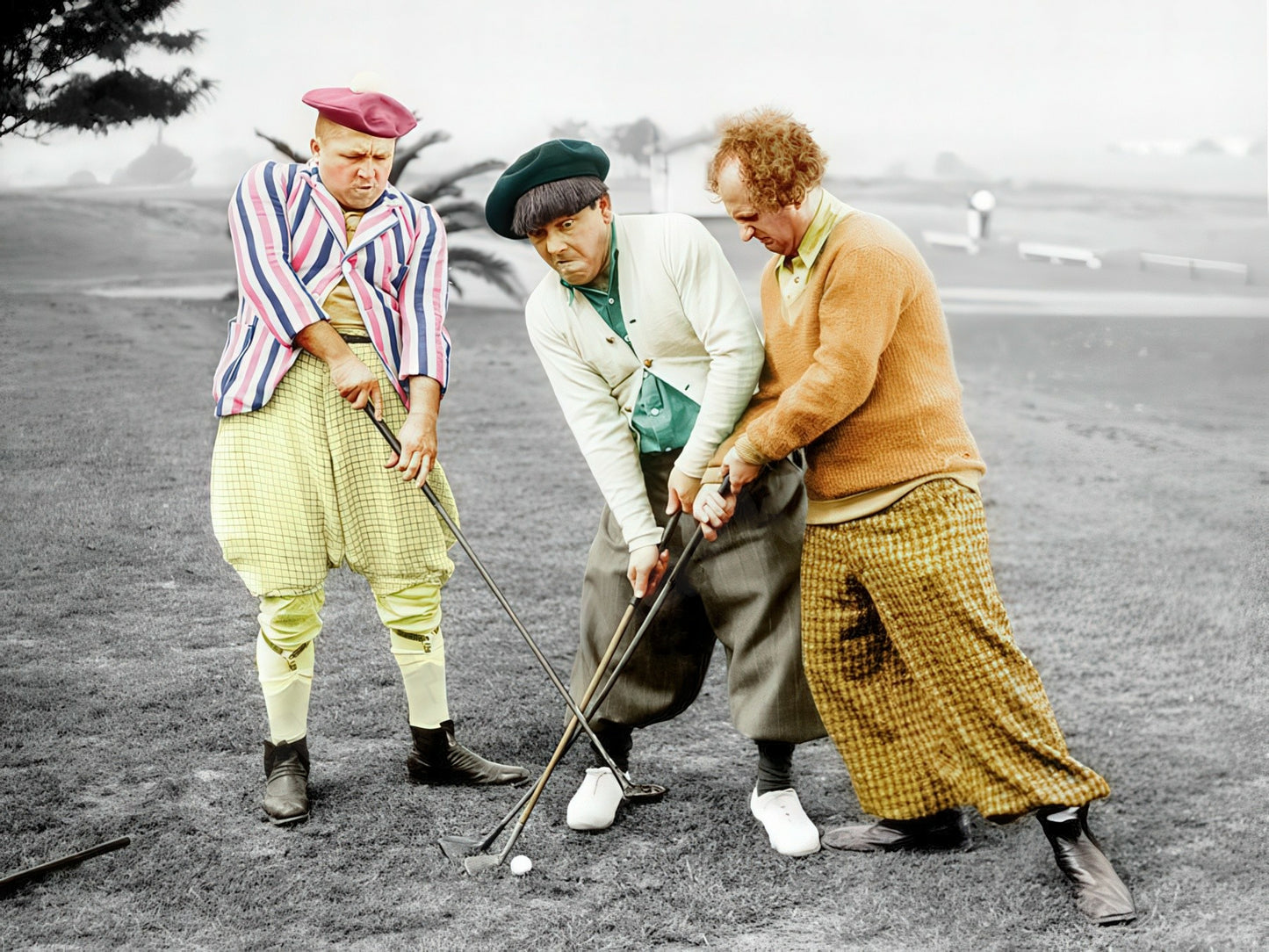 The Three Stooges Golding Vinatge Photo - Celebrity Comedians