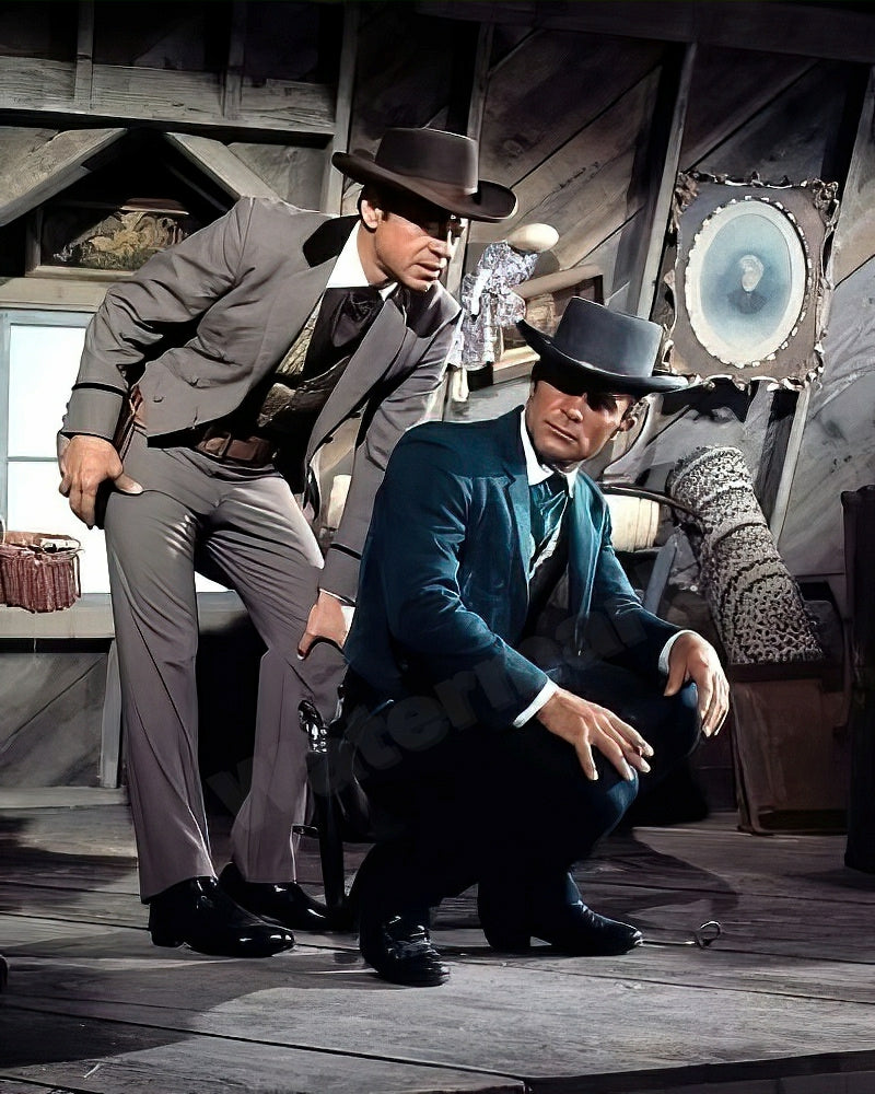 Robert Conrad Ross Martin The Wild Wild West TV series Vintage Photo - Celebrity Actors