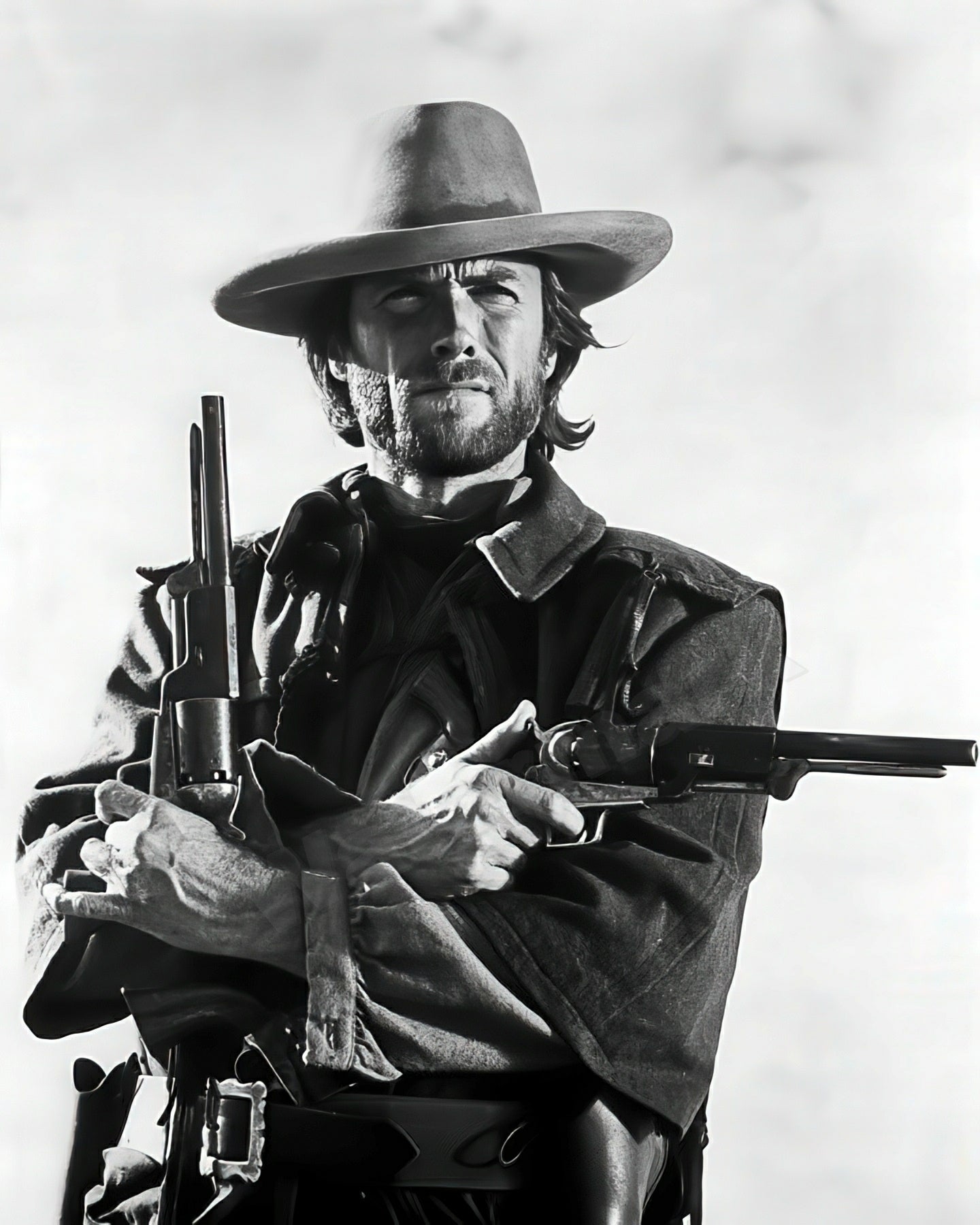 Clint Eastwood B&W Photo - Celebrity Actors