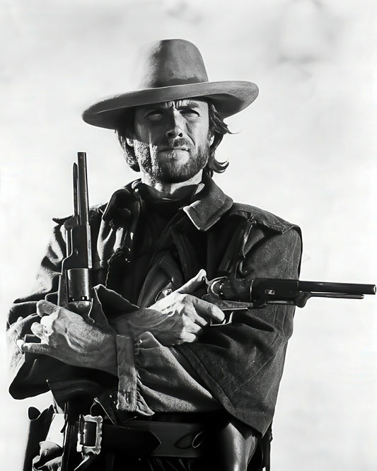 Clint Eastwood B&W Photo - Celebrity Actors