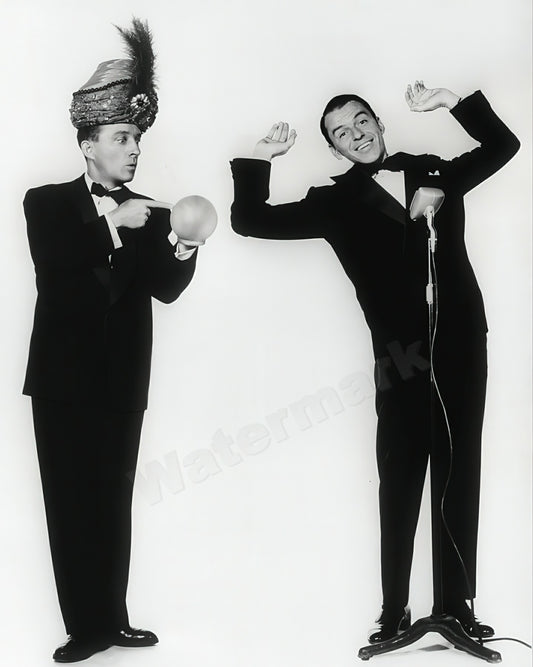Frank Sinatra And Bing Crosby B&W Photo - Celebrity Musicians and Actors