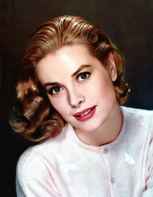 Grace Kelly In Brilliant Color Vintage Photo - Celebrity Actresses