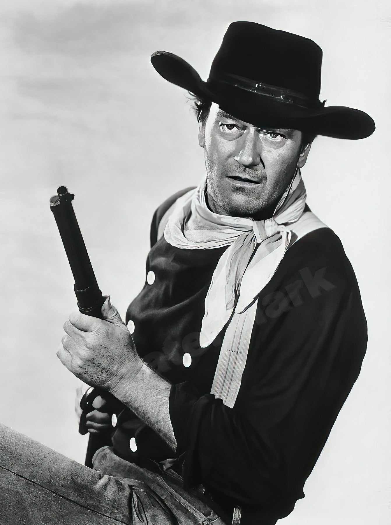 John Wayne With Gun In The Searchers