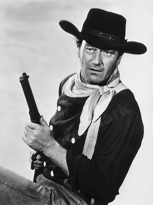 John Wayne With Gun In The Searchers