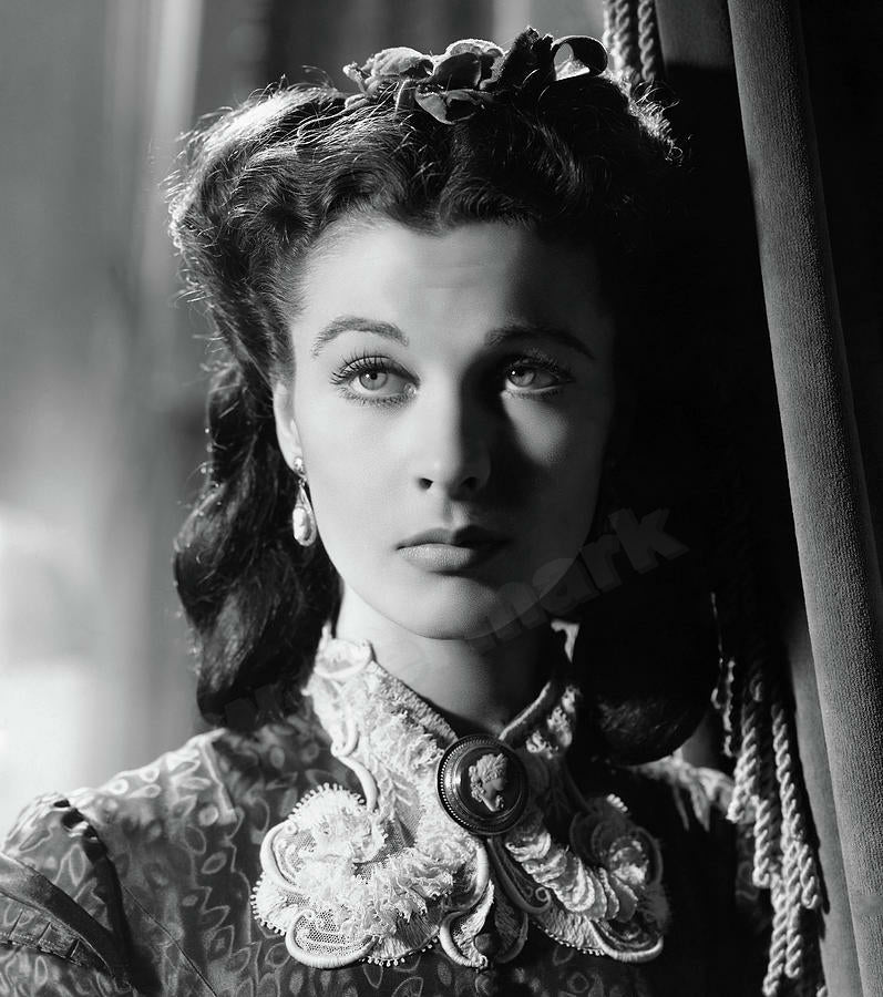 Vivien Leigh Gone With The Wind B&W Photo - Celebrity Actresses