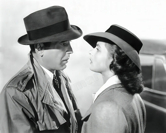 Casablanca Iconic Scene B&W Photo - Celebrity Actors